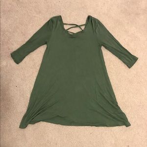 Contempo casuals olive green dress